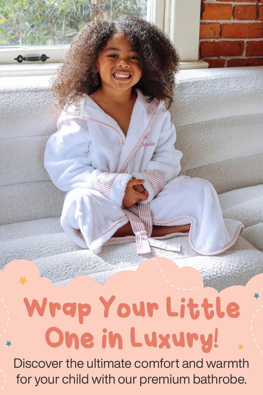 Peignoir en peluche pour enfants – Ultra doux, sûr et confortable pour les tout-petits et les enfants