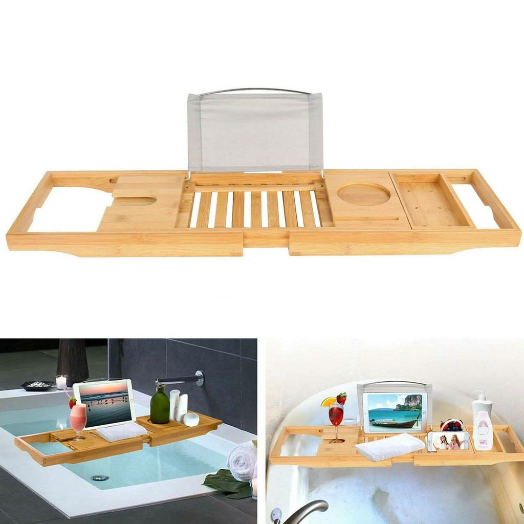 Tablette de baignoire en bambou