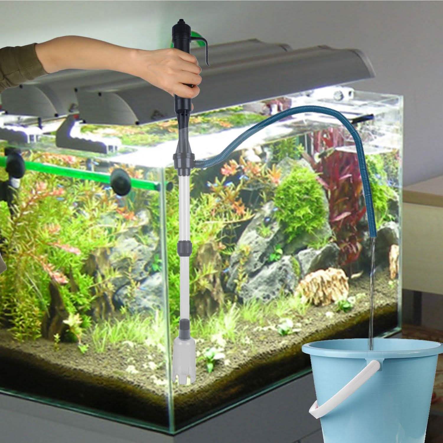 Nettoyeur de gravier d'aquarium à piles