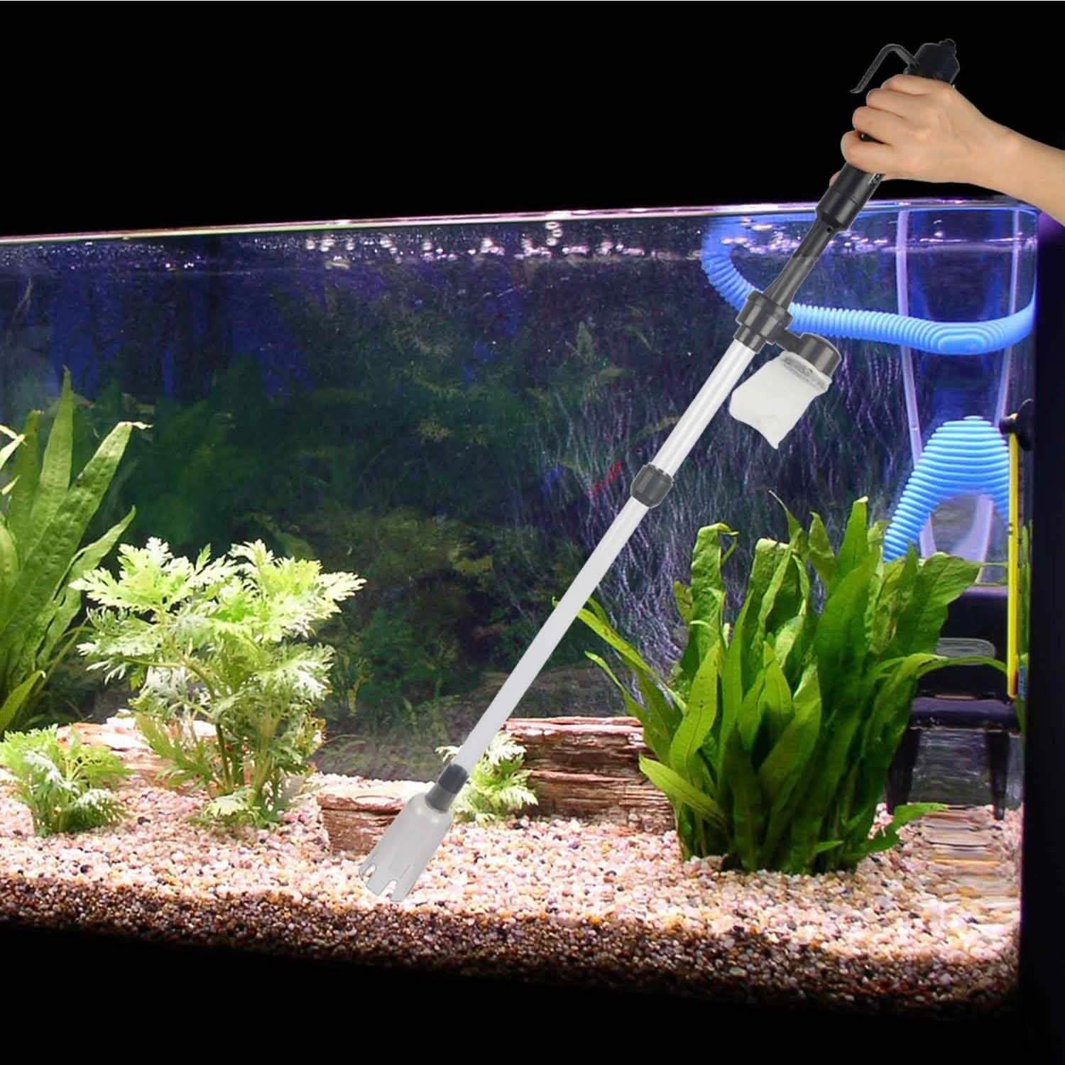 Nettoyeur de gravier d'aquarium à piles