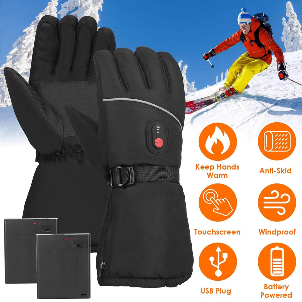 Gants thermiques tactiles USB à piles