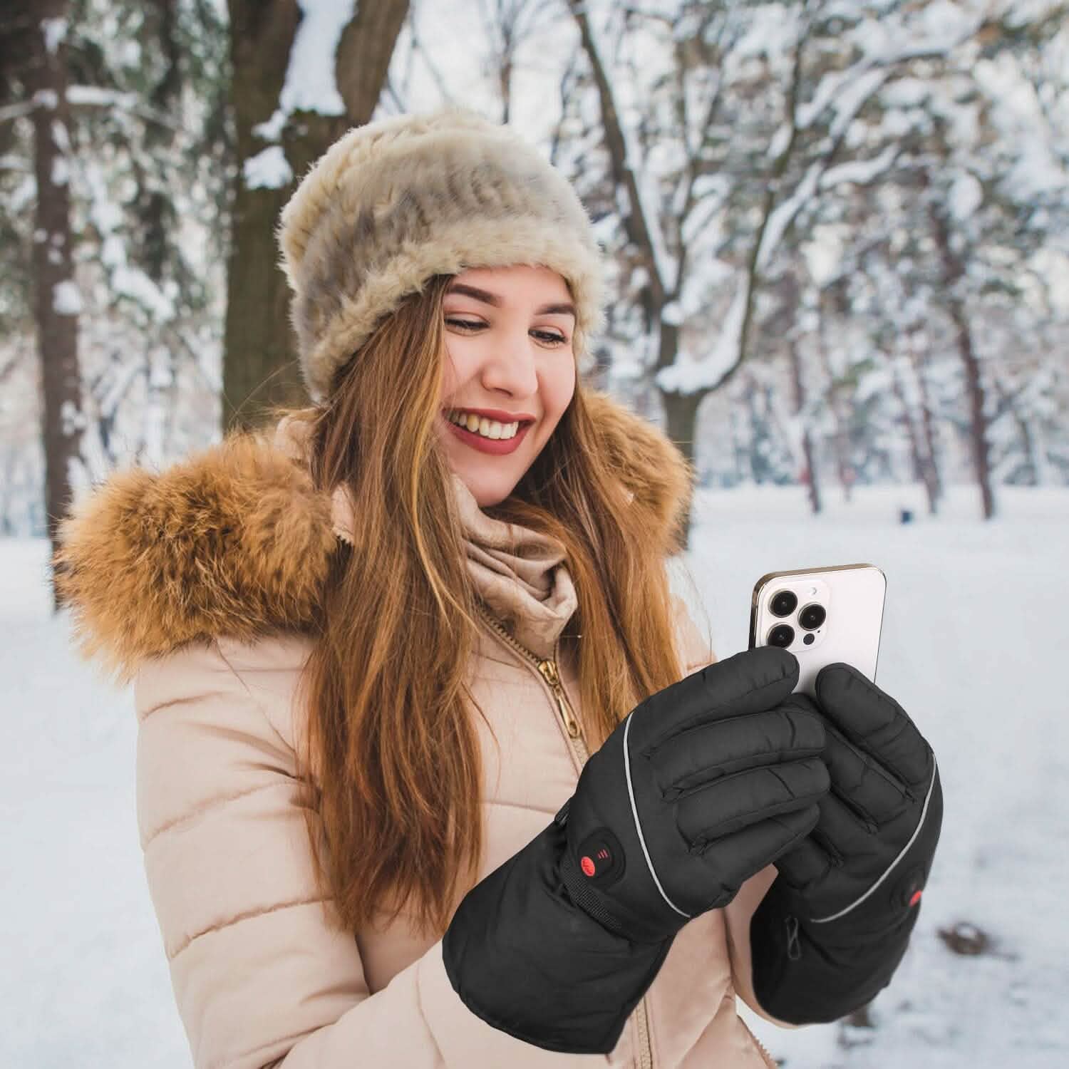 Gants thermiques tactiles USB à piles