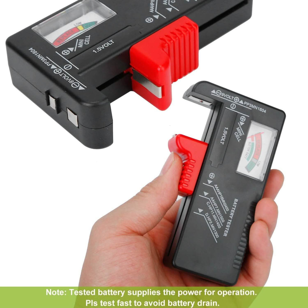 Testeur de batterie universel pour piles AA AAA C D 9V et piles bouton 1,5V