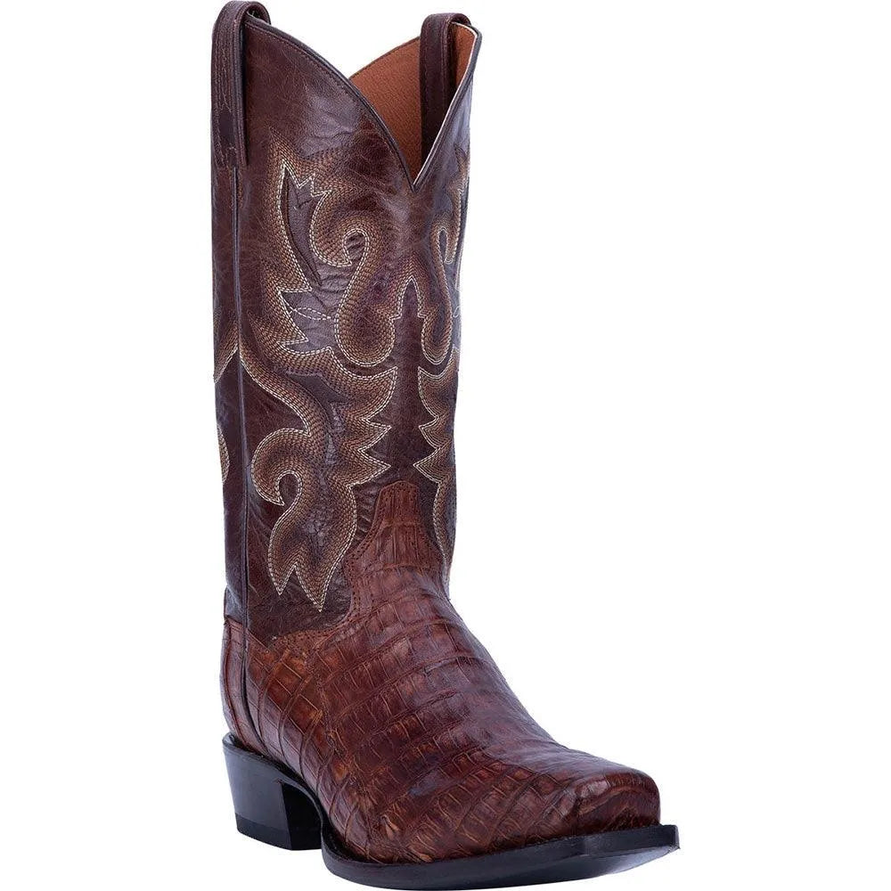 Bottes de cowboy en cuir de caïman Dan Post Bayou pour hommes
