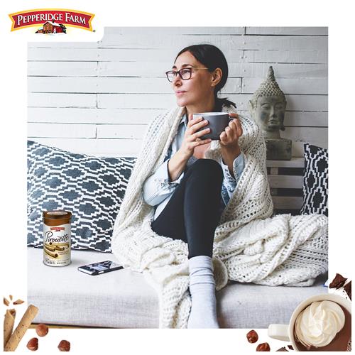 Biscuits Pirouette de Pepperidge Farm, gaufrettes fourrées à la crème chocolat-noisette, boîte de 382 g