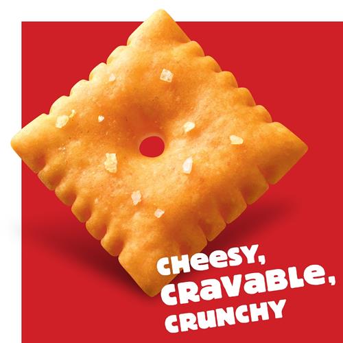 Craquelins au fromage Cheez-It, craquelins cuits au four, collations pour le déjeuner, format familial, Original allégé, boîte de 538 g (1 boîte)