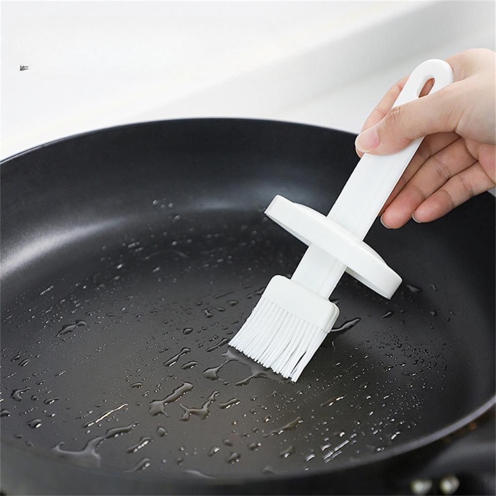 Brosse de nettoyage pour barbecue, brosse en nylon/silicone, outils de cuisson du pain, crème à l'huile, ustensile de cuisine polyvalent, brosse à bouteille d'huile en silicone, accessoires de barbecue portables pour la cuisine de restaurant