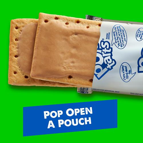 Pâtisseries à toaster pour le petit-déjeuner Pop-Tarts, Cannelle Sucre roux glacé, Paquet familial (32 unités)