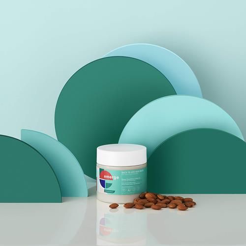 Masque capillaire traitant Emerge - Après-shampoing intense pour cheveux crépus et bouclés au lait d'amande, sans sulfates ni parabènes, 443 ml