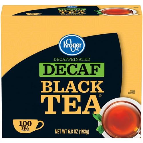 Sachets de thé noir décaféiné Kroger 100 unités
