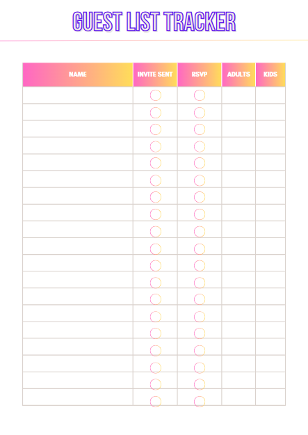 Birthday Party Planner | 30-Page Canva Template
