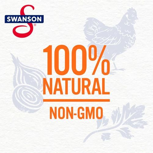Bouillon de poulet non salé 100 % naturel Swanson, carton de 946 ml