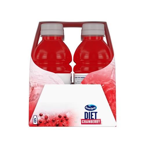 Boissons aux jus de canneberge Ocean Spray Diet, bouteilles de 10 fl oz, paquet de 6 (lot de 1)