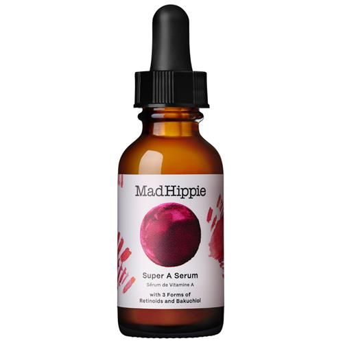 Sérum au rétinol Super A de Mad Hippie pour le visage – Sérum réparateur et anti-âge puissant avec 3 rétinoïdes, du bakuchiol + de l'acide hyaluronique hydratant, 30 ml