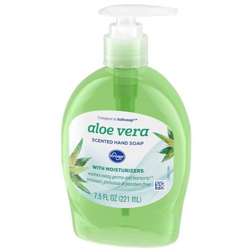 Kroger Savon liquide antibactérien pour les mains, parfum aloès vera, 221 ml