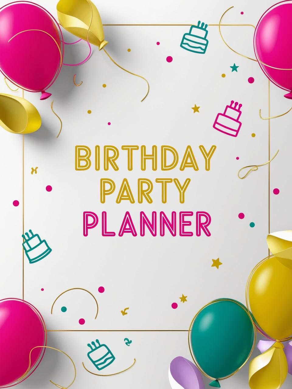 Birthday Party Planner | 30-Page Canva Template