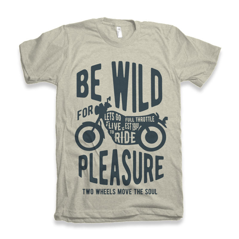 T-shirt graphique à manches courtes Be Wild en viscose de bambou et coton biologique pour homme