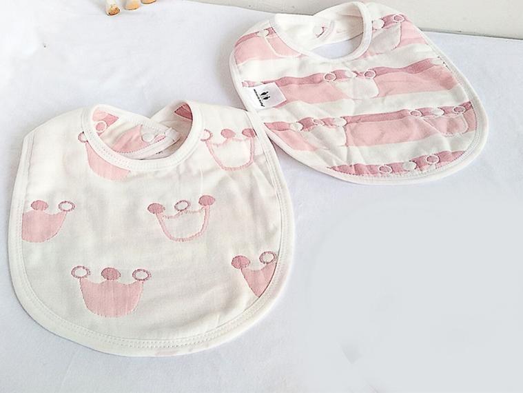 Bavoirs bébé en gaze 100 % coton double face 6 couches, accessoires vestimentaires unisexe toutes saisons pour bébés et enfants
