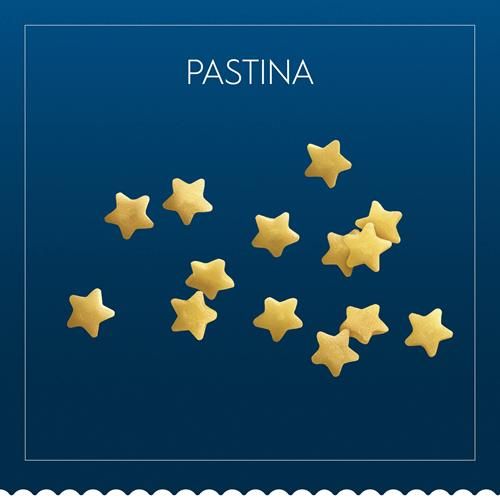 Pâtes Pastina Barilla, boîte de 340 g – Pâtes sans OGM fabriquées avec de la semoule de blé dur – Pâtes certifiées casher