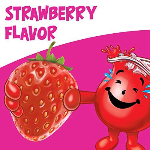 Kool-Aid Préparation pour boisson en poudre sans sucre, sans caféine, saveur fraise, zéro calorie, 1 sachet pour pichet