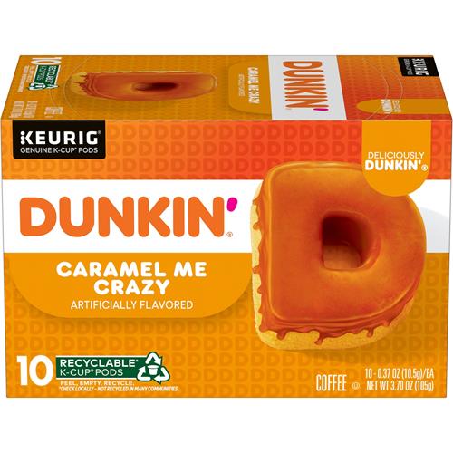 Dunkin' Café aromatisé Caramel Me Crazy, 10 capsules Keurig K-Cup