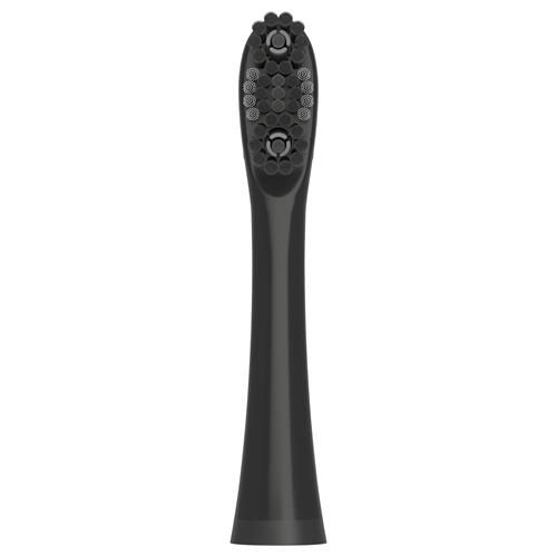 Têtes de rechange pour brosse à dents électrique au charbon actif 360 de Colgate, compatibles avec toute brosse à dents à pile 360, dotées de poils souples et d'un polissoir en caoutchouc sur chaque tête de rechange, paquet de 2
