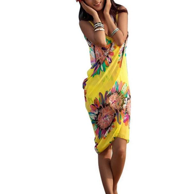 Cache-maillots à rayures pour femmes avec pompon Robe de plage d'été Robes t-shirt décontractées d'été pour femmes Robe ample de plage Maillot de bain grande taille pour femmes