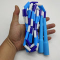Corde à sauter perlée simple de base pour enfants, corde à sauter pour l'exercice, sports, activités de plein air, corde à sauter perlée douce pour enfants et adultes, corde à sauter segmentée en plastique