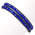 Bracelet manchette perlé