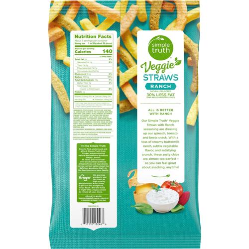 Simple Truth Ranch Veggie Straws 184 g