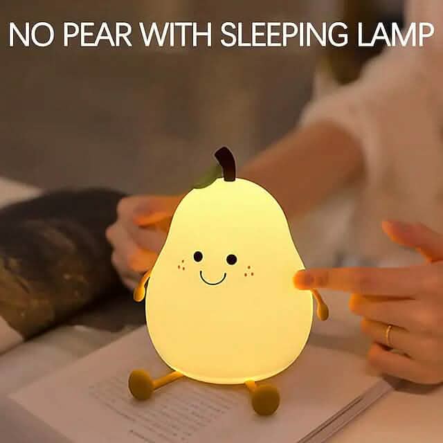 Veilleuse LED en forme de poire pour chevet de chambre à coucher