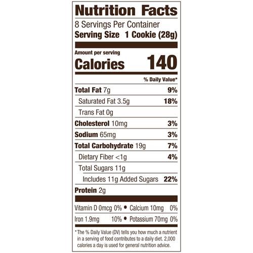 Biscuits Pepperidge Farm Nantucket, morceaux de chocolat noir doublement croquants, sachet de 219 g (8 biscuits)