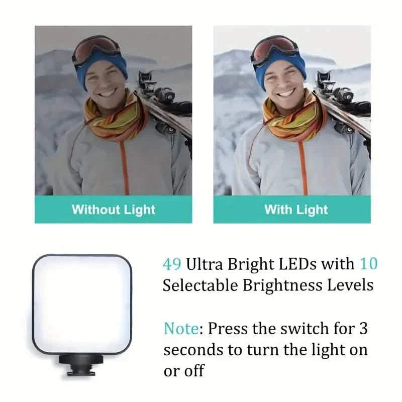 Kit de vlogging pour débutants avec trépied de 25 cm, support de téléphone et mini microphone canon