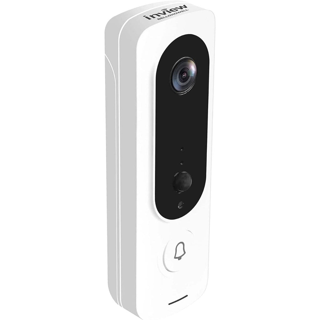 Bell+Howell InView BHDC1 Caméra de sonnette 1080p + Kit de carillon BHCH1A (Blanc) (Reconditionné)