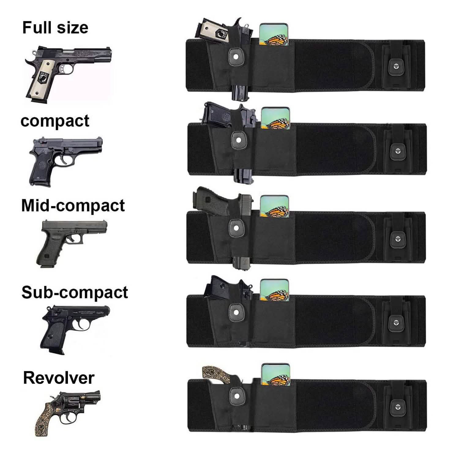 Étui de ceinture pour arme de poing