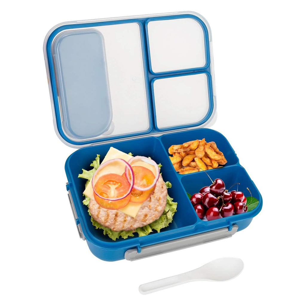 Boîte à Bento Portable avec 3 Compartiments pour Pique-nique et Rangement Alimentaire
