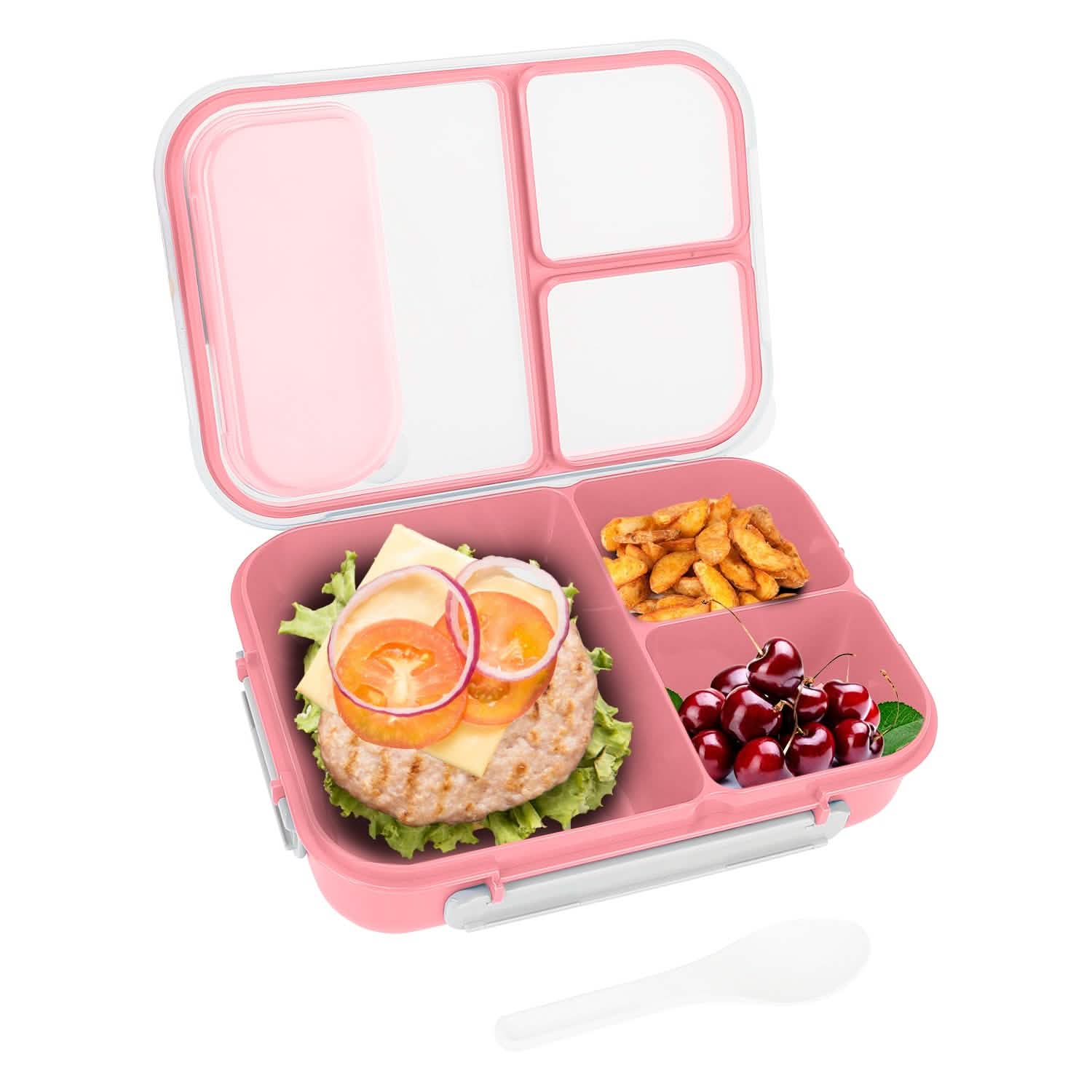 Boîte à Bento Portable avec 3 Compartiments pour Pique-nique et Rangement Alimentaire