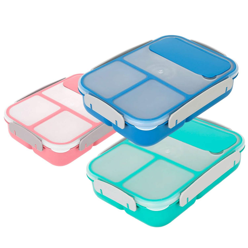 Boîte à Bento Portable avec 3 Compartiments pour Pique-nique et Rangement Alimentaire