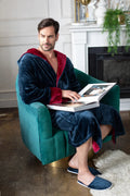 Robe de chambre pour homme à capuche – Confort douillet ultra-doux pour le quotidien