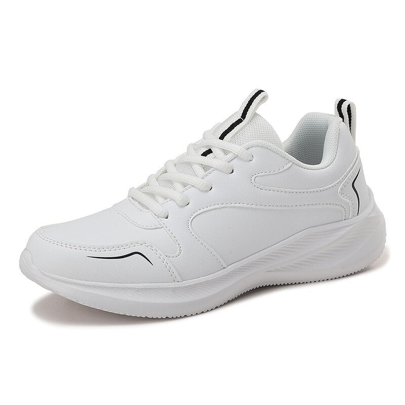 Baskets imperméables en cuir pour femme