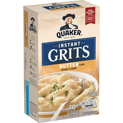 Quaker Instant Grits, beurre, sachets de 0,98 oz (paquet de 10)