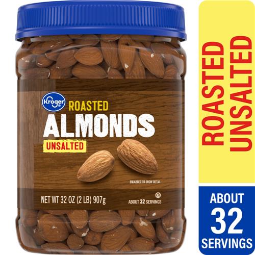 Amandes rôties non salées Kroger 907 g