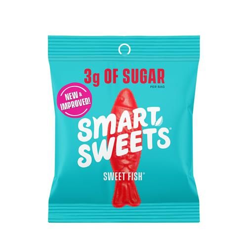 Smartsweets, Poissons Bonbons, Faible Teneur en Sucre (3G), Végétal, Sans Polyols, 1.8 Oz, Baies