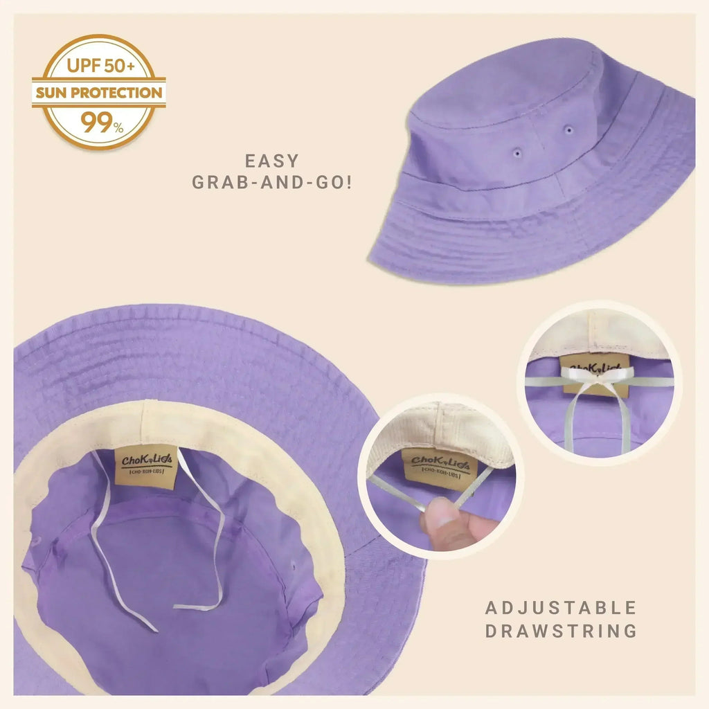 Bob en toile - Coton lavé, bord malléable - Protection solaire UPF