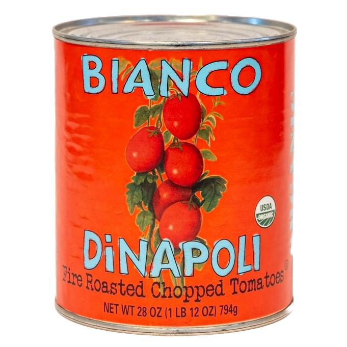 Sauce pour pizza Bianco DiNapoli - « tomates hachées rôties au feu » (794 g)