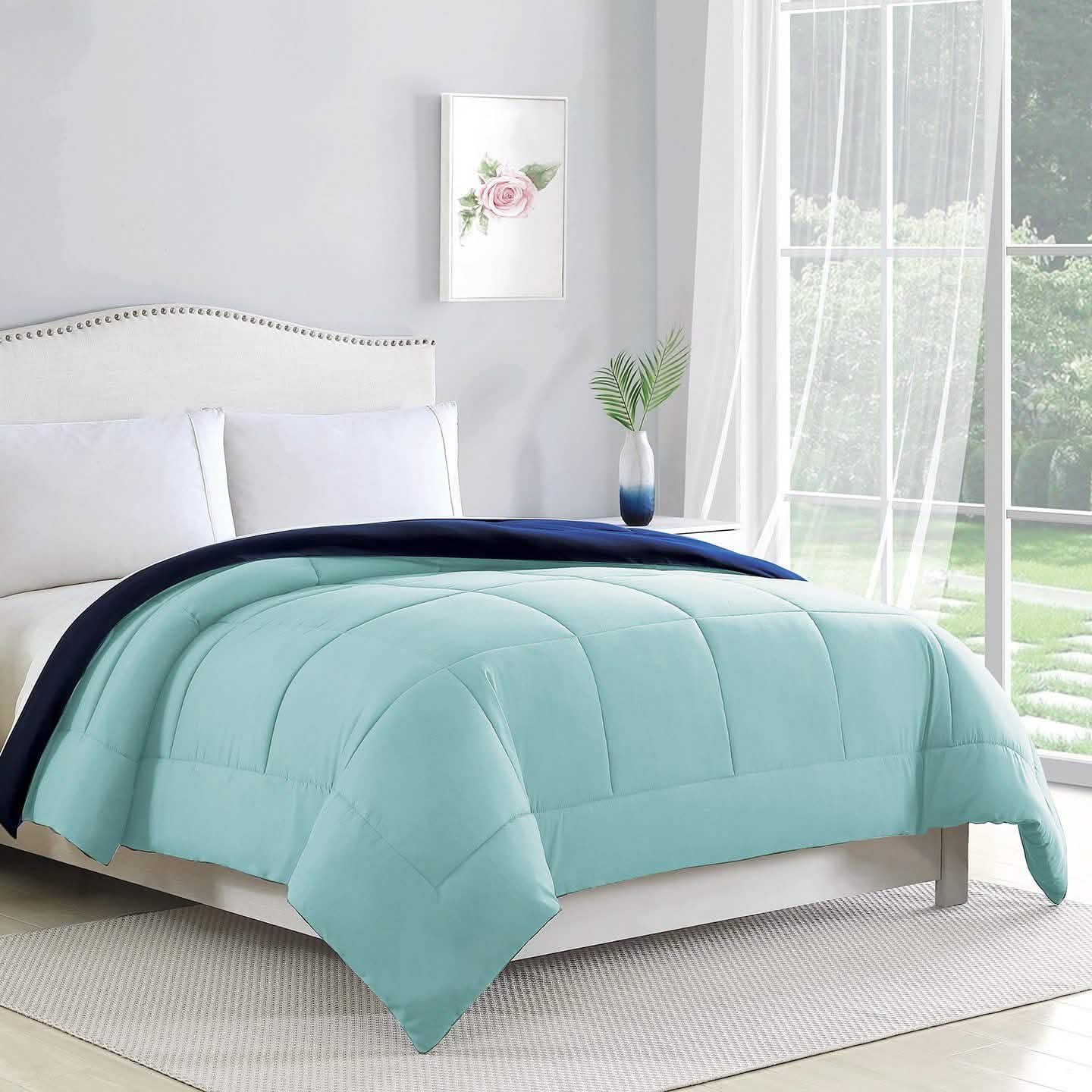 Couette réversible bicolore en microfibre de Bibb Home