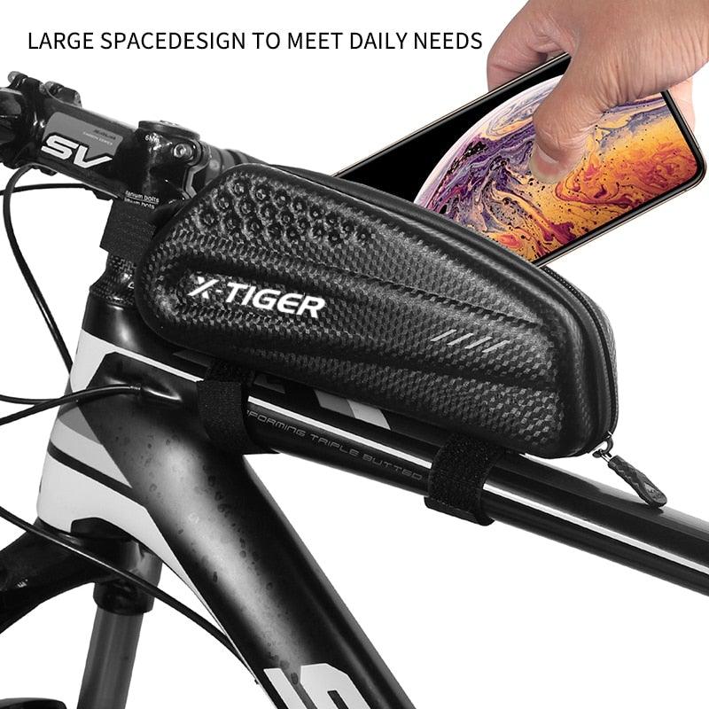 Sac de vélo étanche pour vélo de route 1,2 L Grande capacité Sac arrière sous la selle pour accessoires de vélo Sacoche de selle de vélo Pochette de selle de vélo pour rangement d'accessoires de vélo de montagne et de route