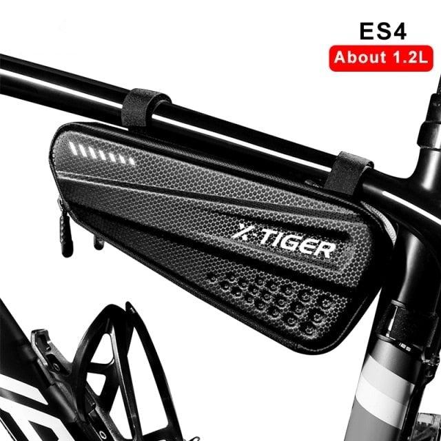 Sac de vélo étanche pour vélo de route 1,2 L Grande capacité Sac arrière sous la selle pour accessoires de vélo Sacoche de selle de vélo Pochette de selle de vélo pour rangement d'accessoires de vélo de montagne et de route