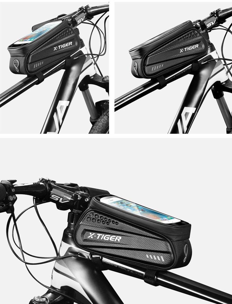 Sac de vélo étanche pour vélo de route 1,2 L Grande capacité Sac arrière sous la selle pour accessoires de vélo Sacoche de selle de vélo Pochette de selle de vélo pour rangement d'accessoires de vélo de montagne et de route