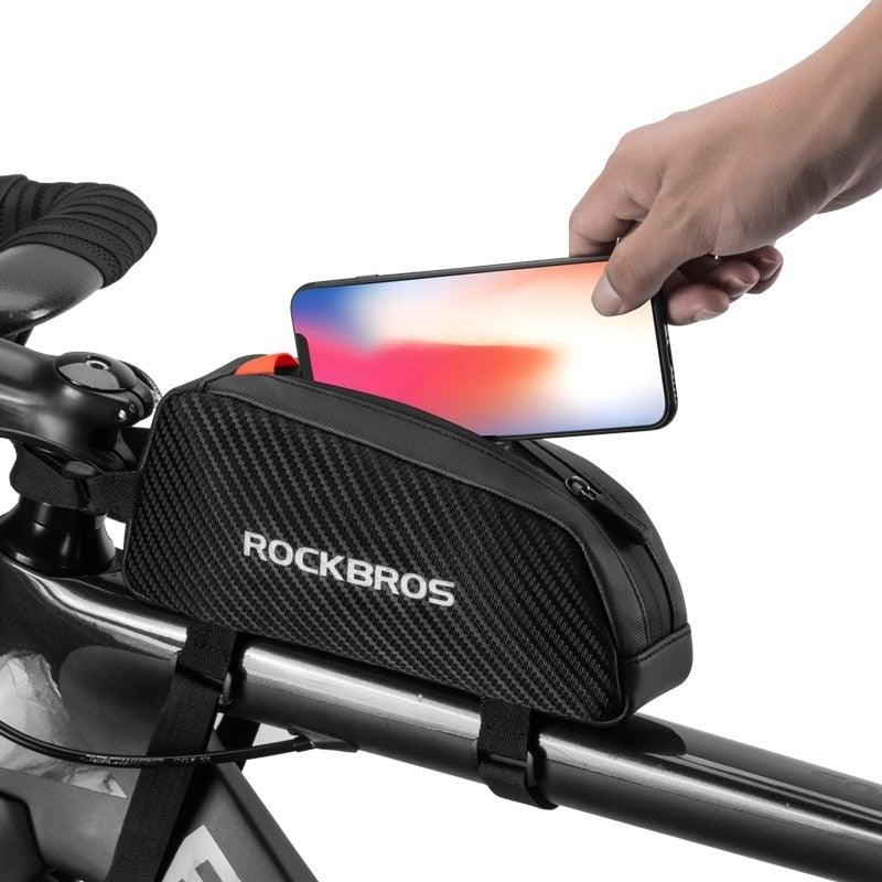 Sacoche de vélo réfléchissante pour cadre avant, ultra-légère et portable, grande capacité, accessoires de cyclisme, sacoche de cadre supérieur, sacoche de vélo étanche pour cadre avant, sacoche de vélo pour cadre supérieur, accessoires de cyclisme